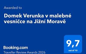 Domek Verunka v malebné vesničce na Jižní Moravě